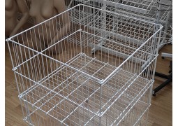 Корзина розкладна 60х60х80см (біла)